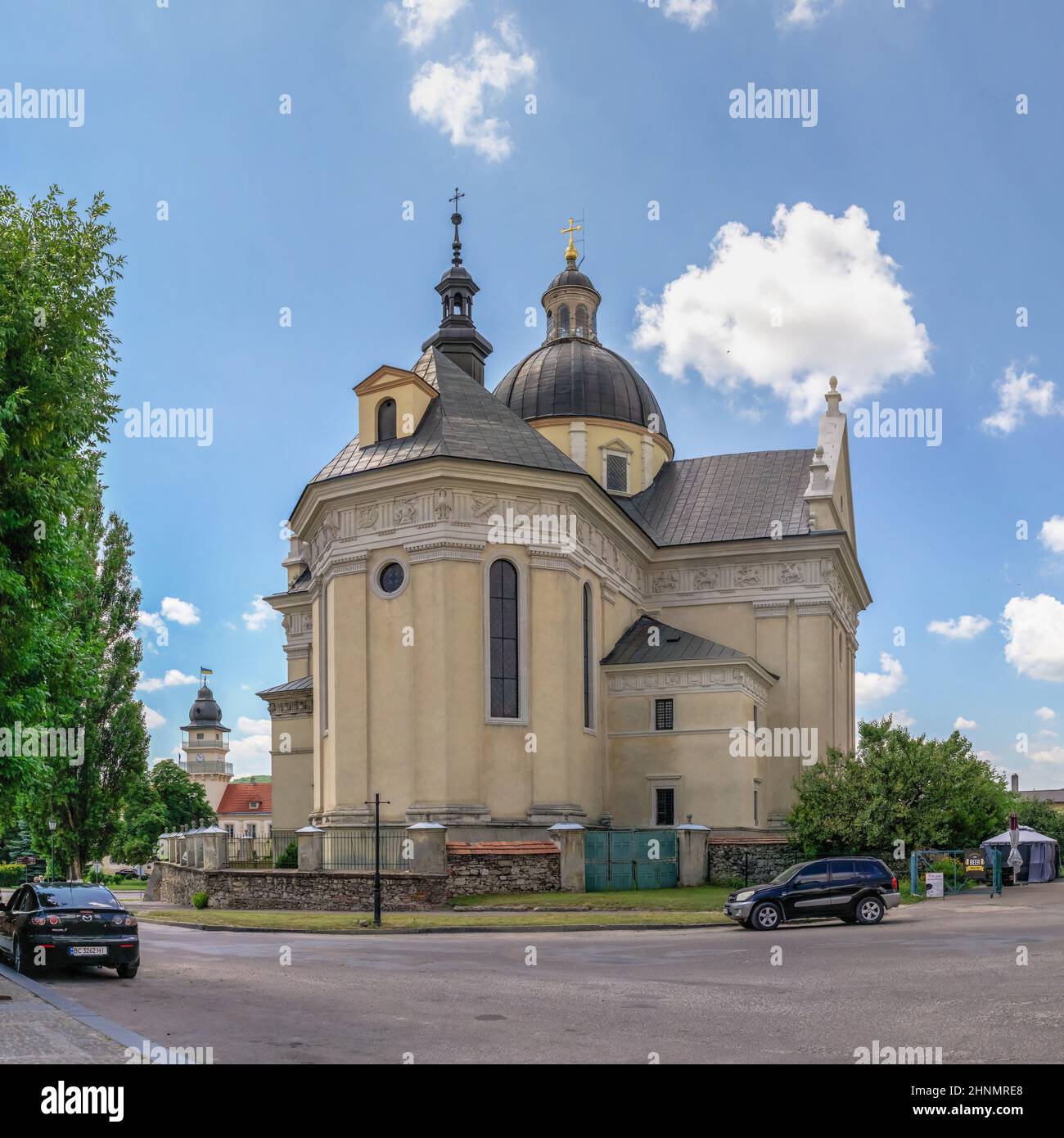 Kirche des heiligen Laurentius in Chowkva, Ukraine Stockfoto