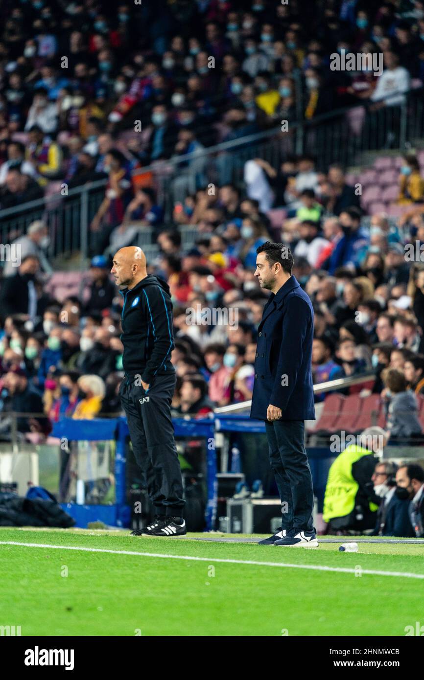 Barcelona, Spanien, 17, Februar 2022. Europa League: FC Barcelona gegen SSC Napoli. Quelle: JGB/Alamy Live News Stockfoto