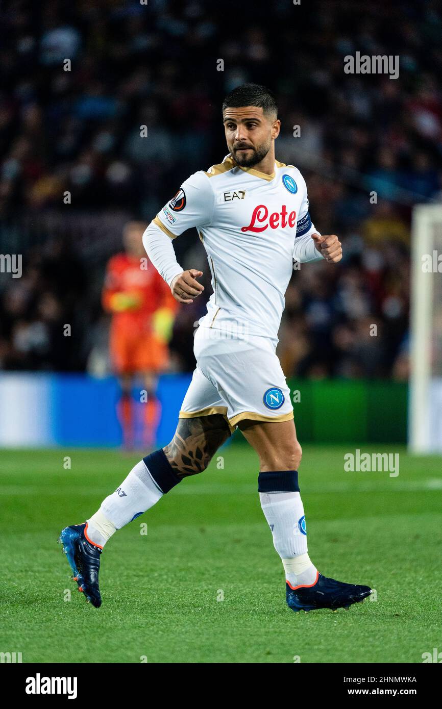 Barcelona, Spanien, 17, Februar 2022. Europa League: FC Barcelona gegen SSC Napoli. Quelle: JGB/Alamy Live News Stockfoto