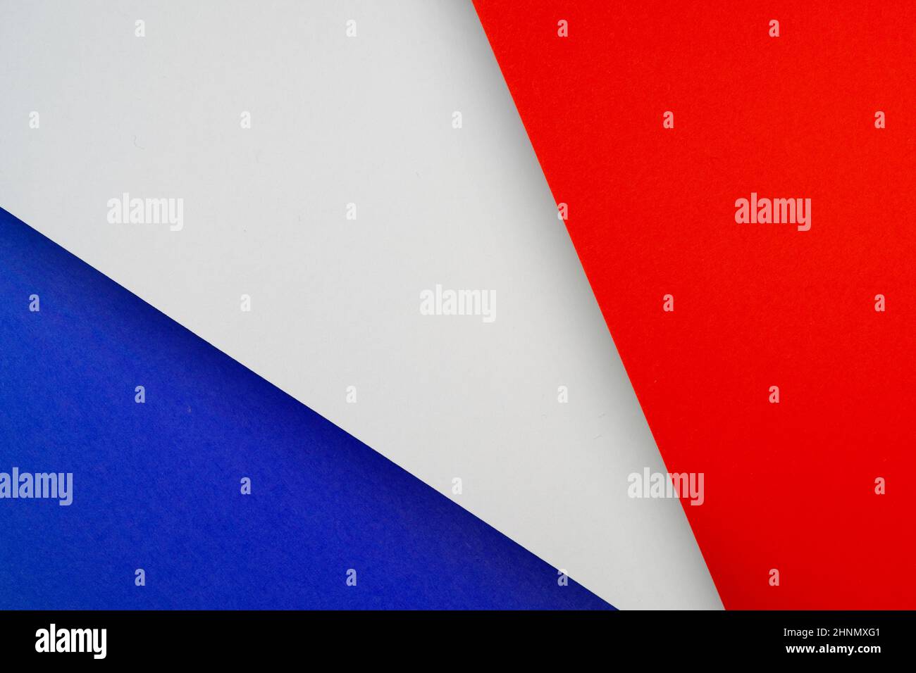 Die Farben der französischen Flagge Stockfoto