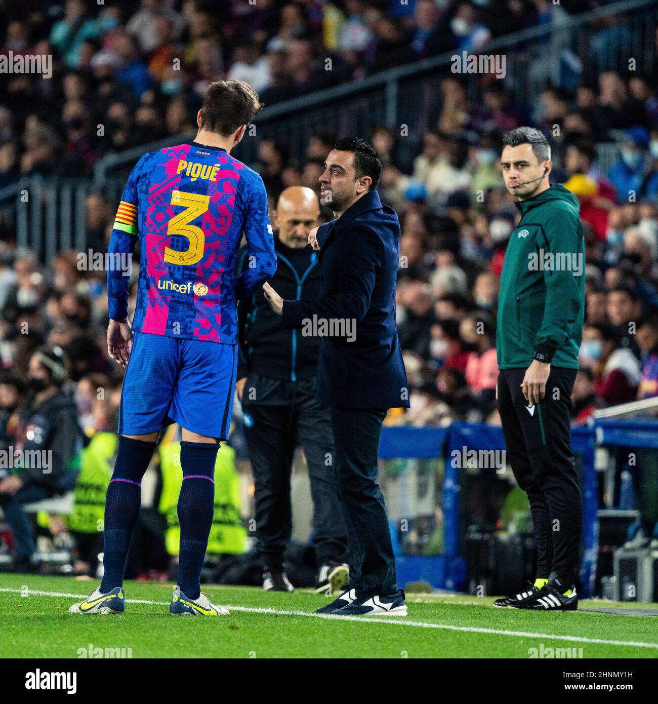 Barcelona, Spanien, 17, Februar 2022. Europa League: FC Barcelona gegen SSC Napoli. Quelle: JGB/Alamy Live News Stockfoto