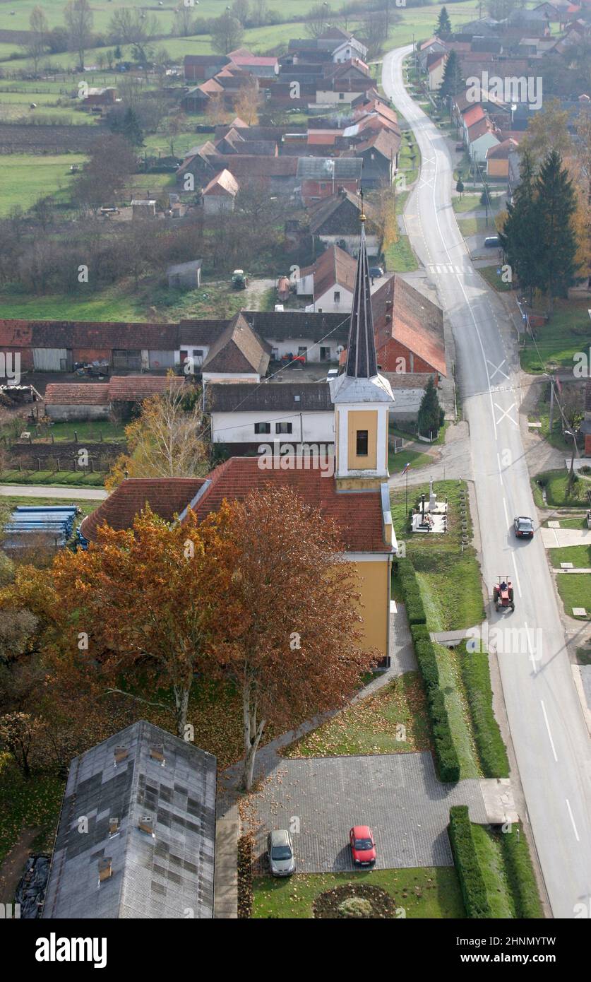 Kirche der Heiligen Barbara in Carevdar, Kroatien Stockfoto