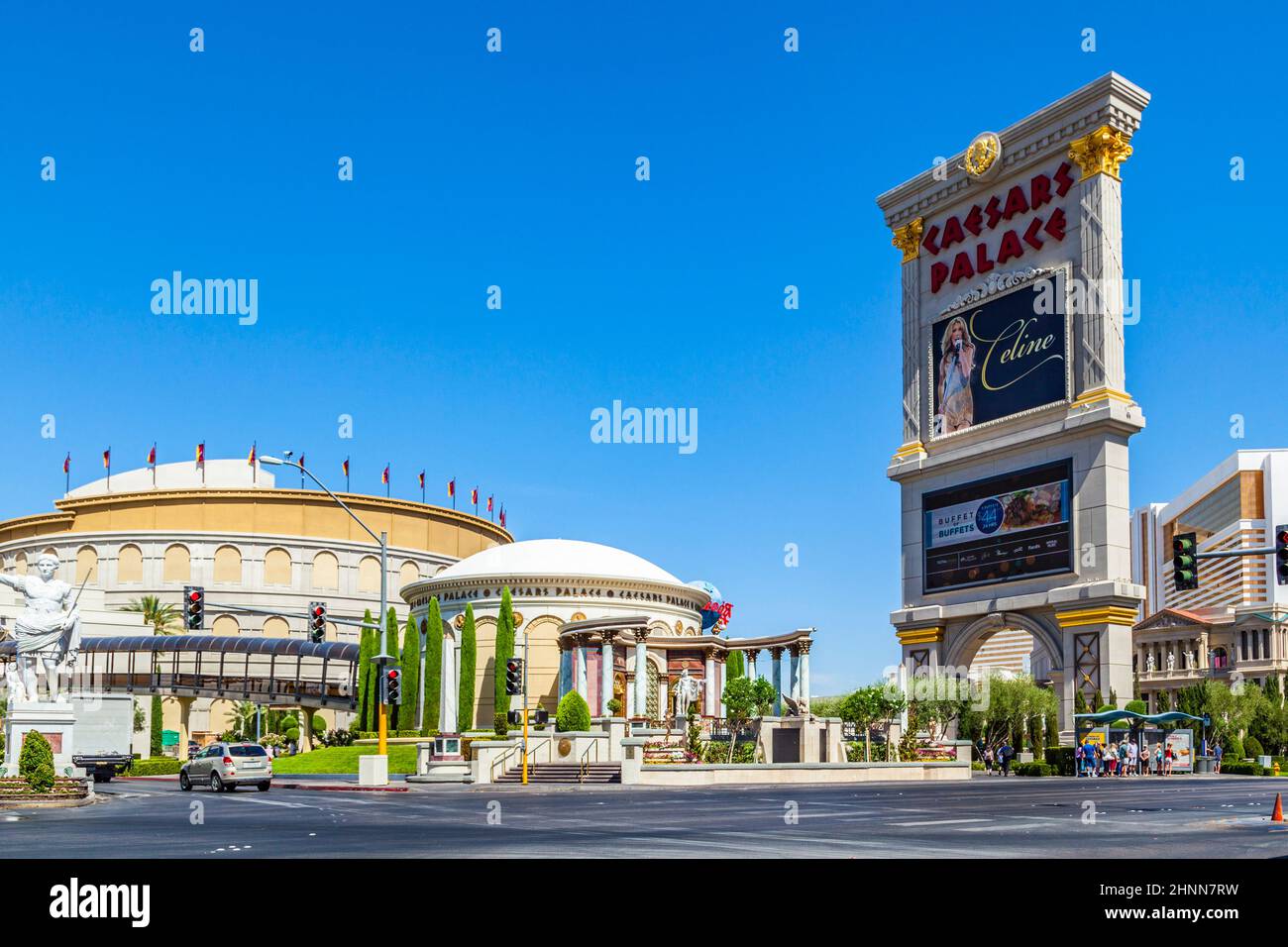 Caesar's Palace auf dem Vegas Strip in Las Vegas Stockfoto