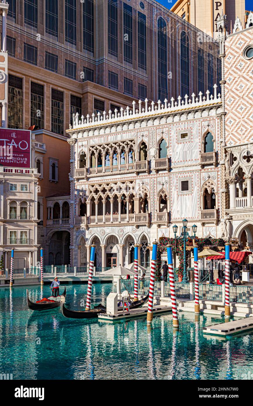 Das Venetian Resort Hoteland Casino Stockfoto