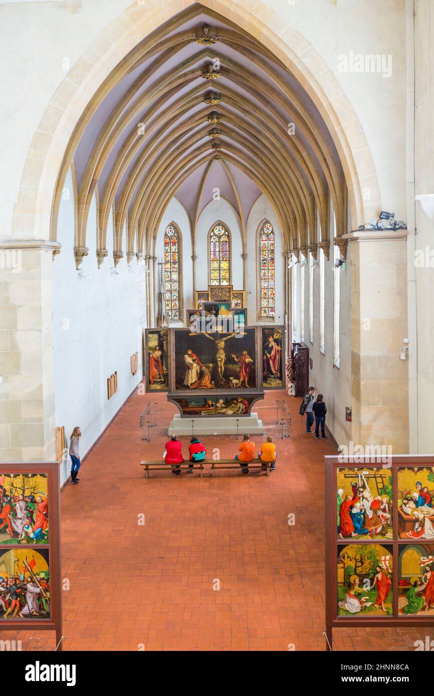 Blick auf den Isenheimer Altar Stockfoto