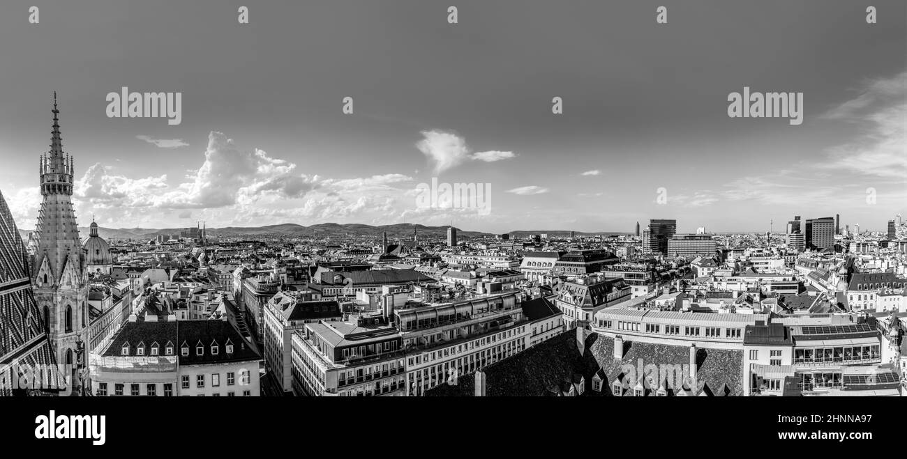 Luftaufnahme Der Wiener Skyline Stockfoto