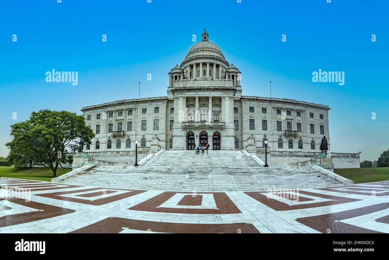 Die Hauptstadt in Providence dient in der offiziellen Regierungshalle, USA Stockfoto