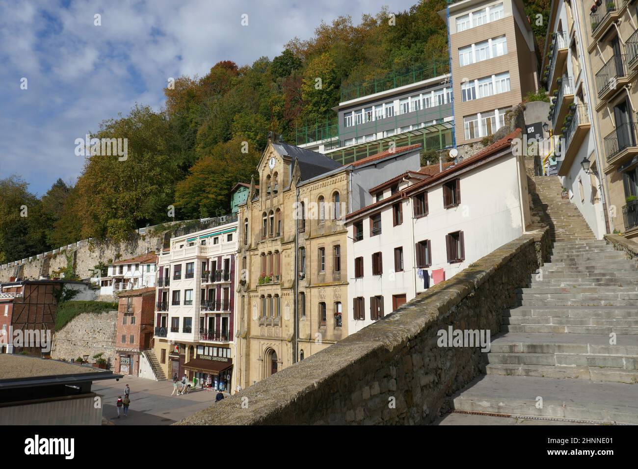 San Sebastian Fischerhafen Stockfoto