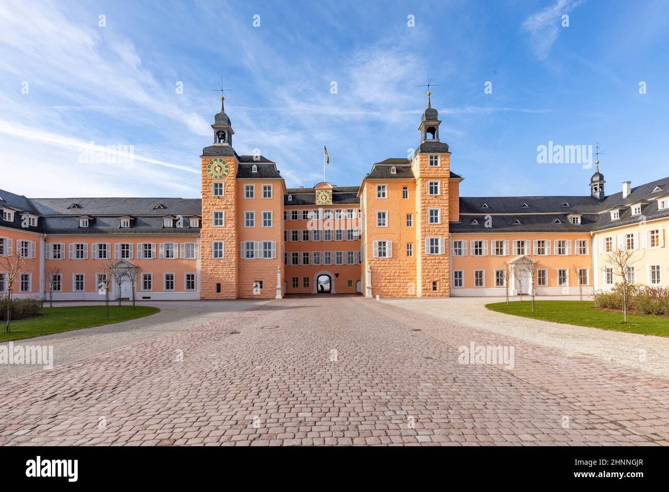 Berühmtes Schloss in Schwetzingen Stockfoto