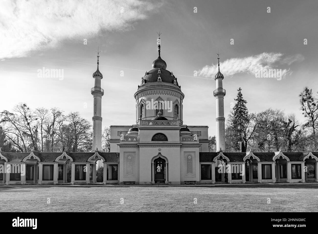 Moschee im Schlosspark Schwetzingen Stockfoto