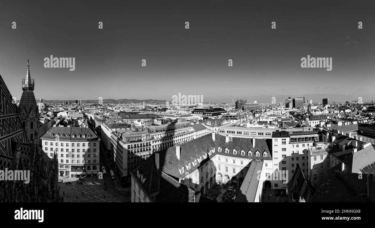 Panorama-Skyline von Wien Stockfoto