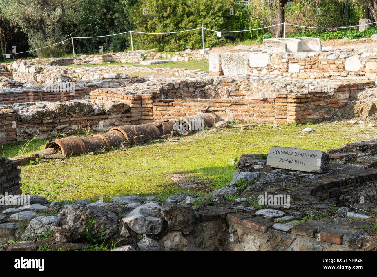 Tempel des Olympischen Zeus in Athen, Griechenland Stockfoto
