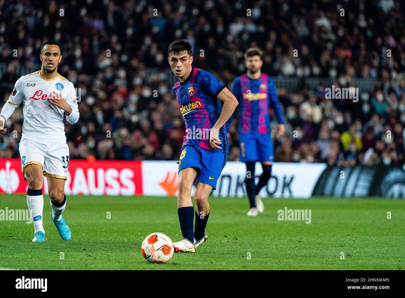 Barcelona, Spanien, 17, Februar 2022. Europa League: FC Barcelona gegen SSC Napoli. Quelle: JGB/Alamy Live News Stockfoto
