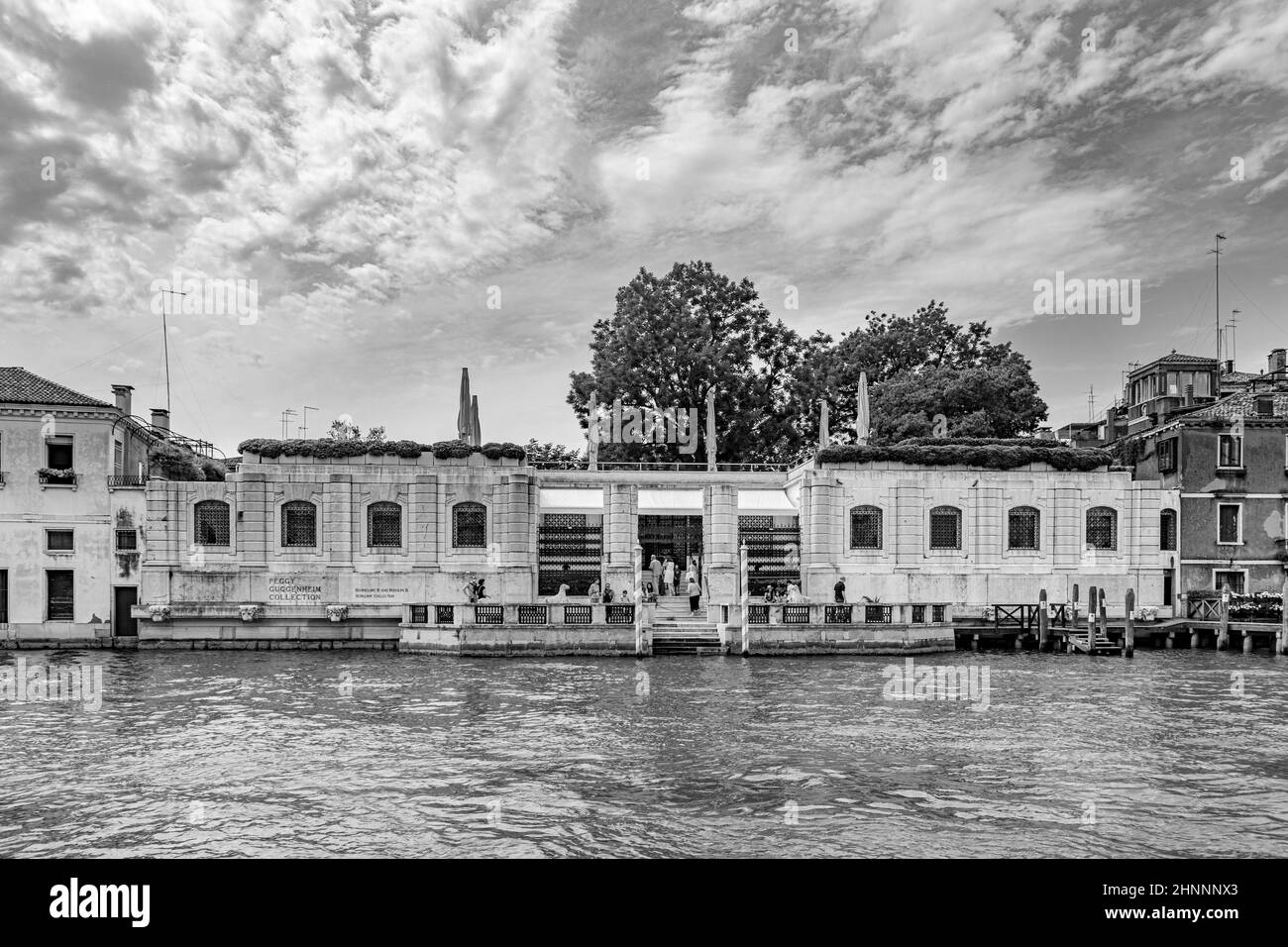 Peggy Guggenheim Collection Museum für moderne Kunst am Canal Grande in Venedig. Stockfoto