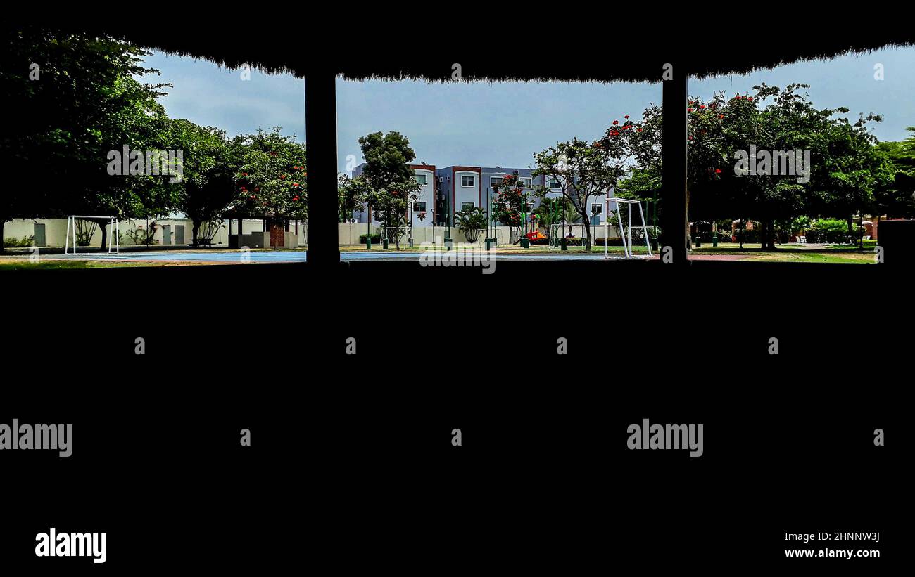 Erstklassige Nachbarschaft, Sambrondon, Ecuador Stockfoto