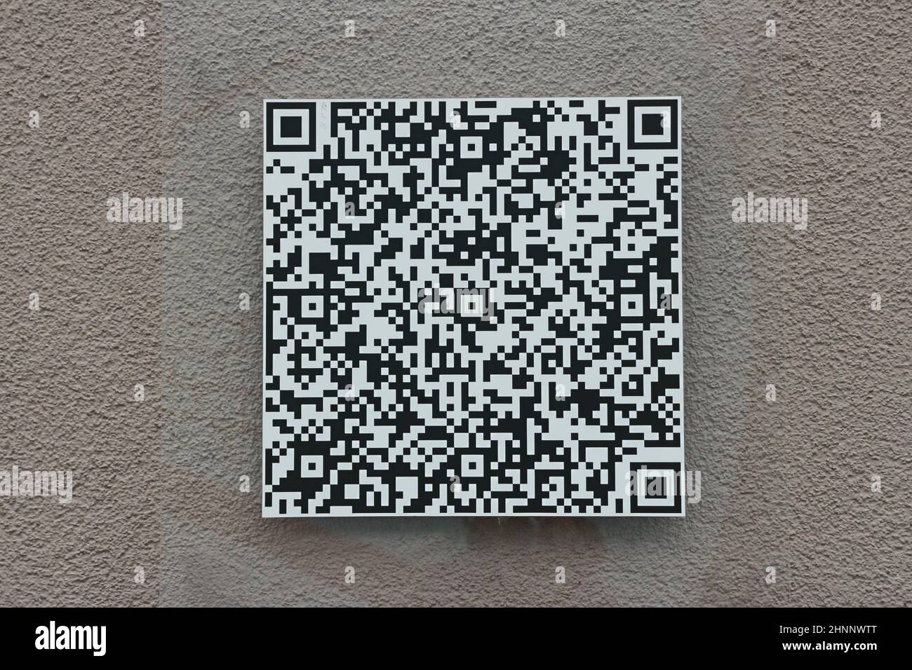 Zweidimensionaler QR-Code-Barcode Stockfoto