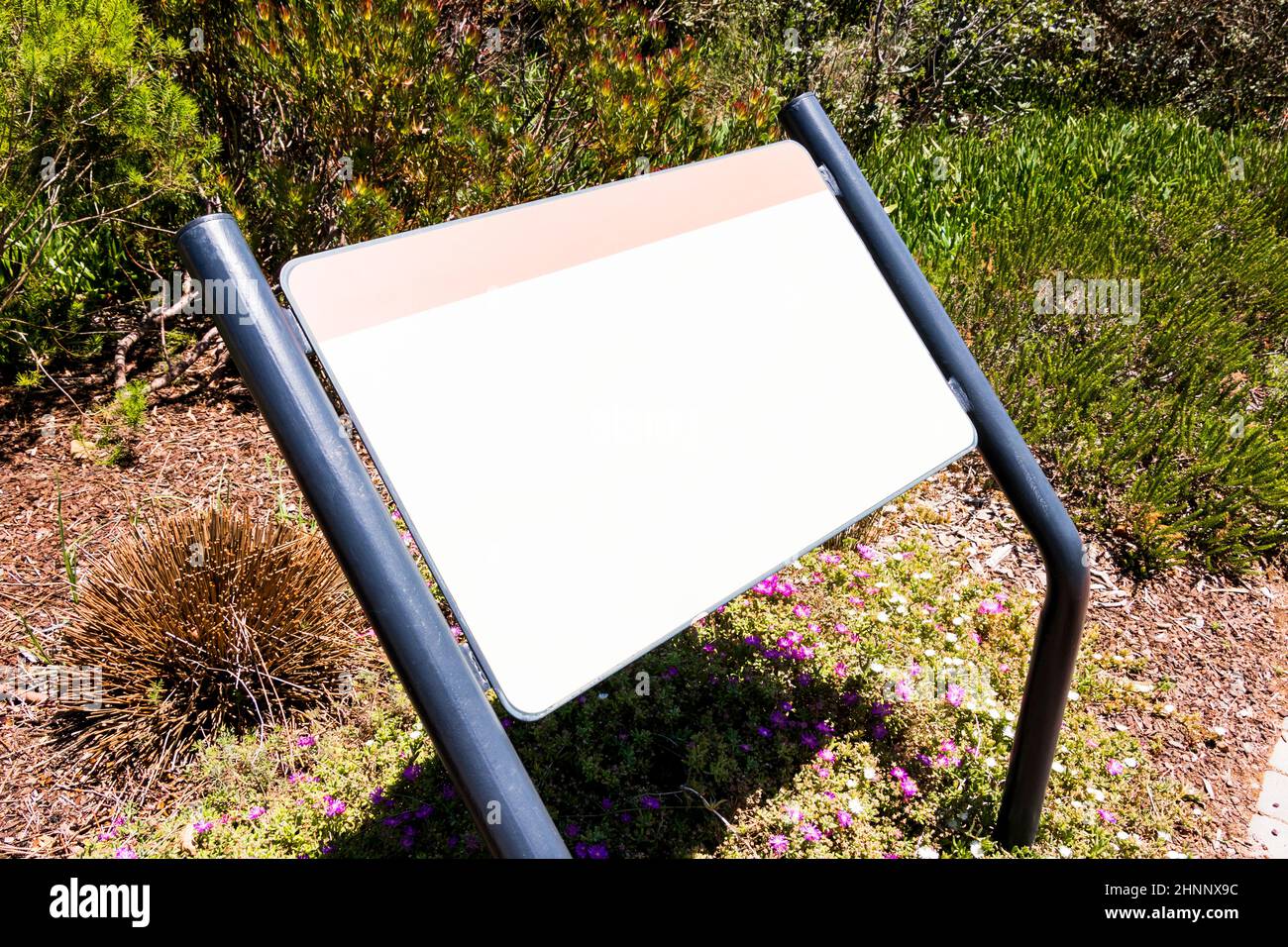 Weißes Schilderschild, Kapstadt. Stockfoto