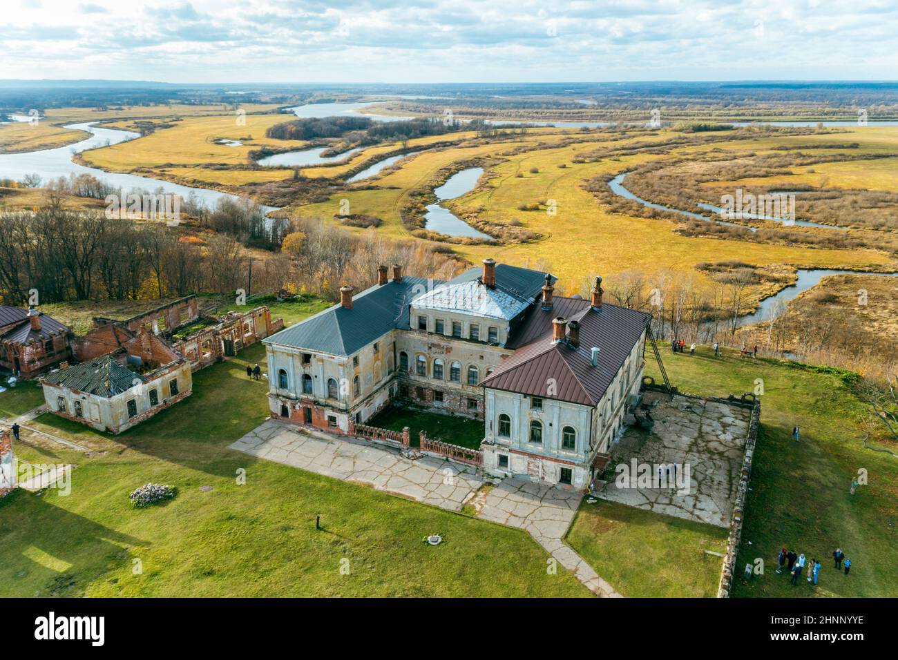 Priklonsky Rukavishnikovs Villa Nischni Nowgorod Region Stockfoto