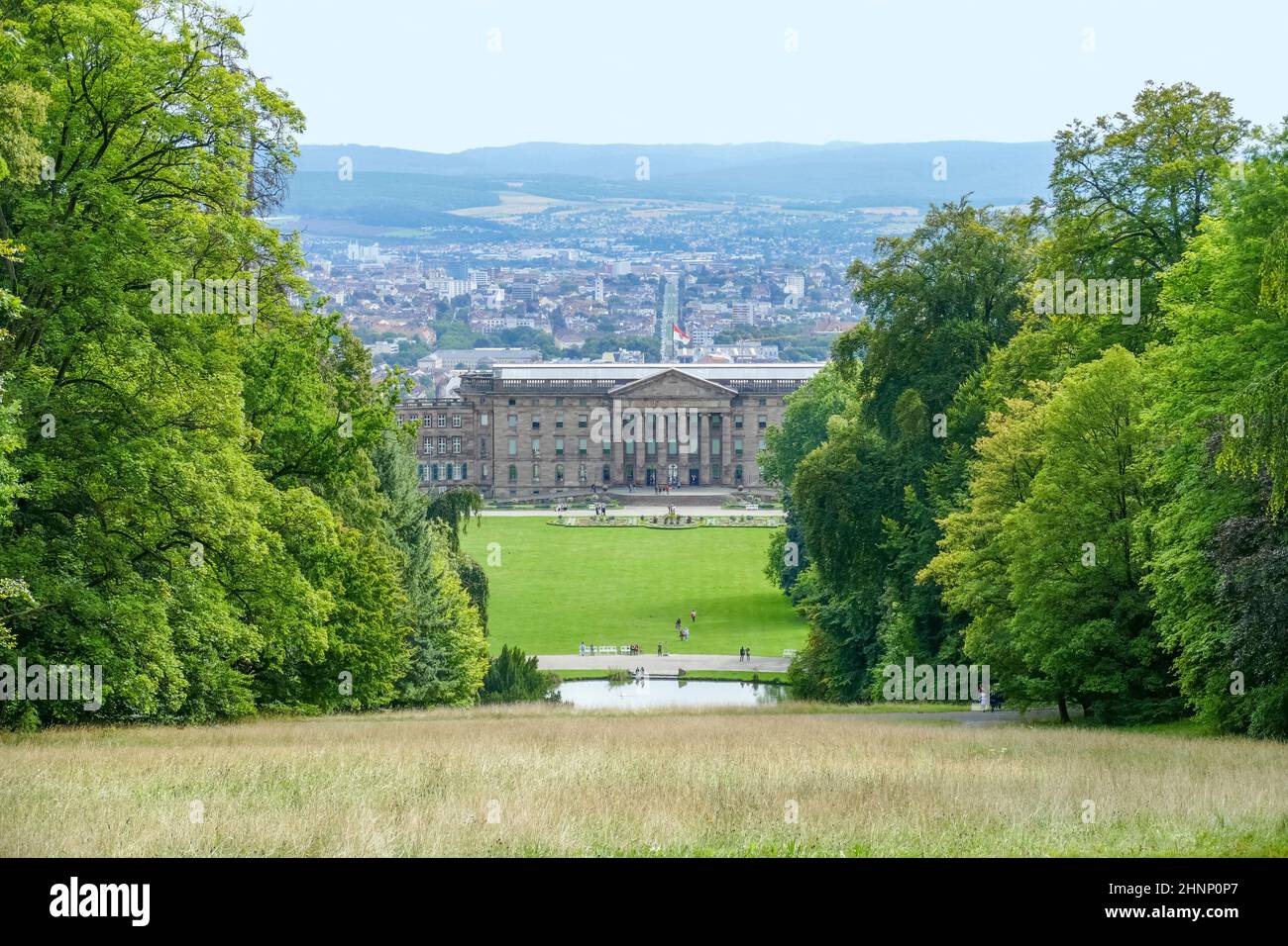Schloss Wilhelmshöhe in Kassel Stockfoto