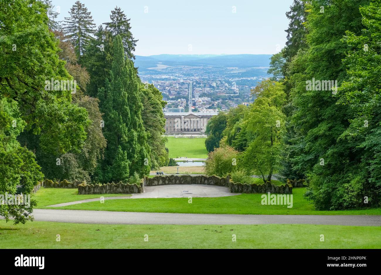 Schloss Wilhelmshöhe in Kassel Stockfoto