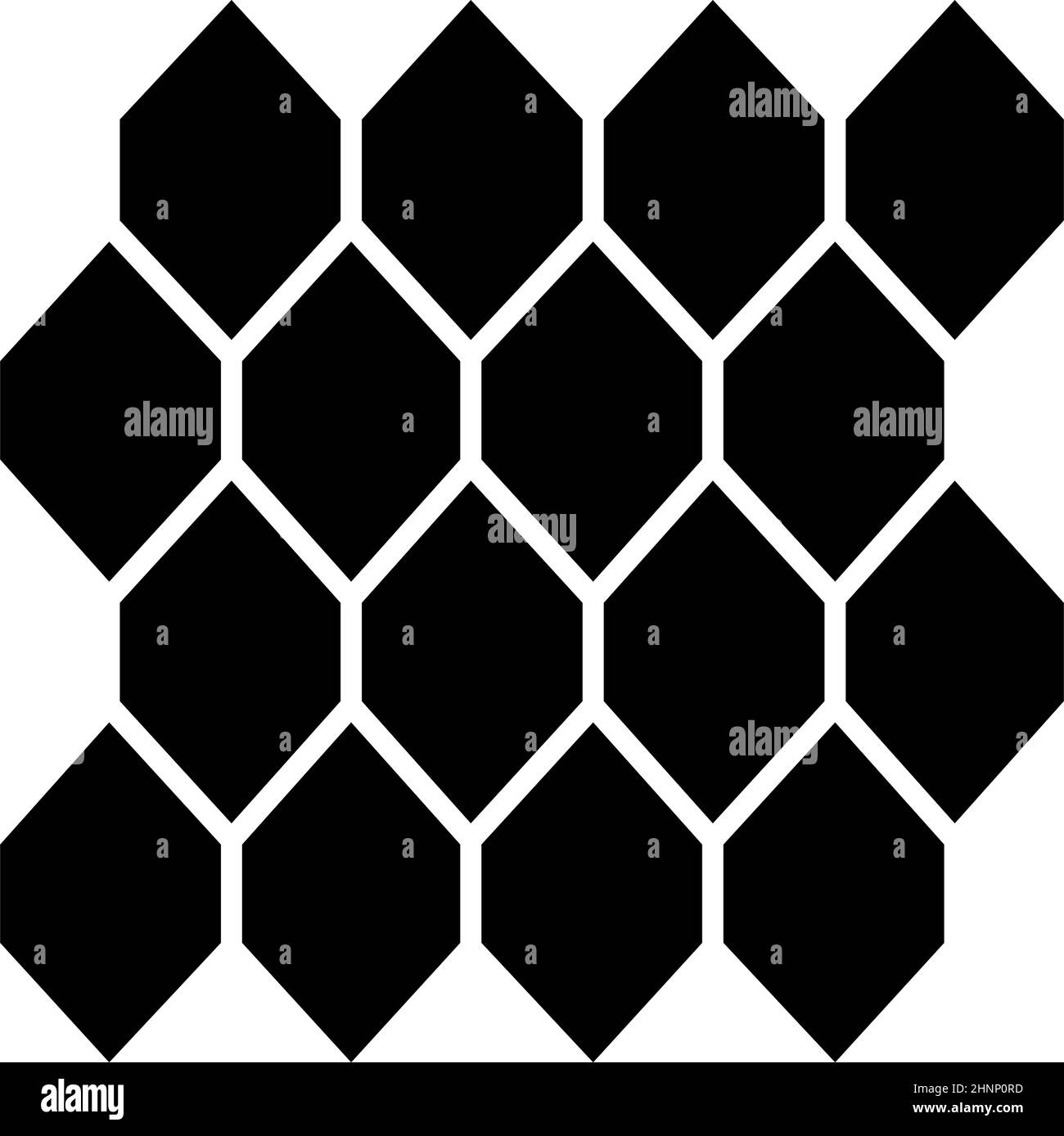 Honeycomb, Hexagon, Hex geometrisches Muster, Hintergrund und Textur isoliert - Stock Vektor Illustration, Clip-Art Grafiken Stock Vektor
