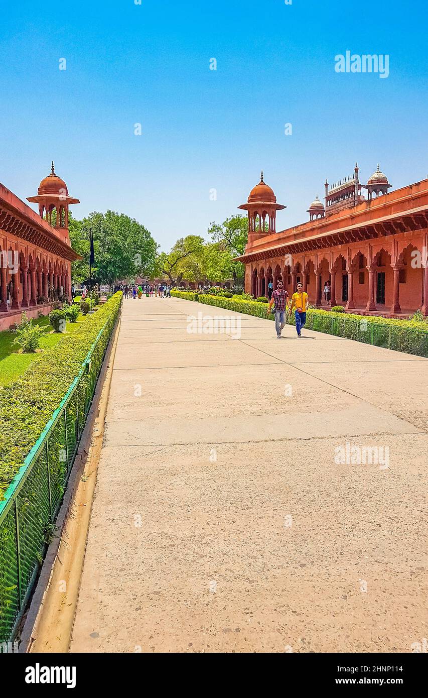 Taj Mahal Great Gate Eingang Architektur Agra Uttar Pradesh Indien. Stockfoto