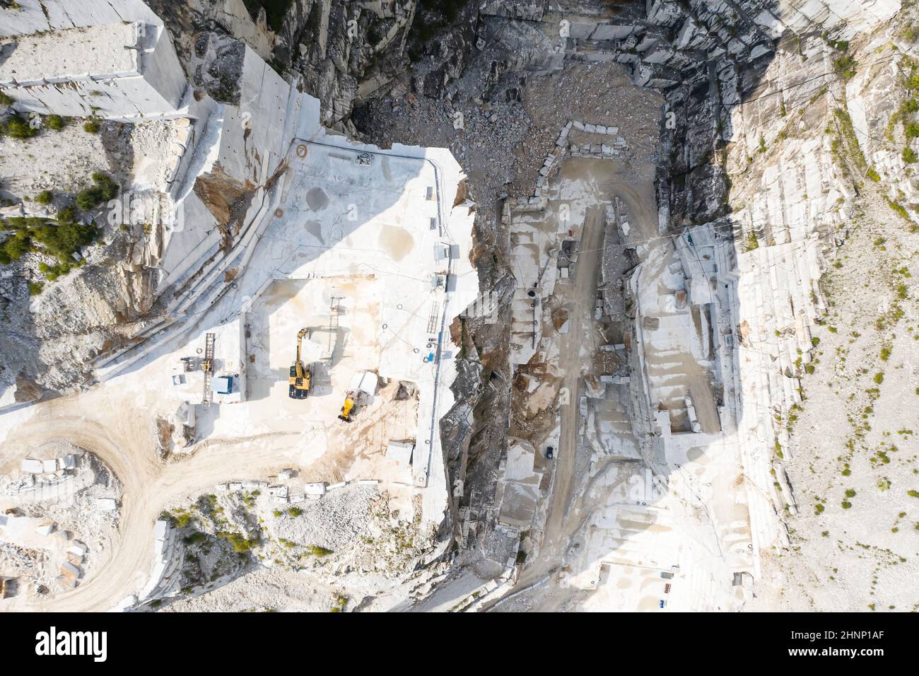 Marmorbruch Carrara, Italien Stockfoto