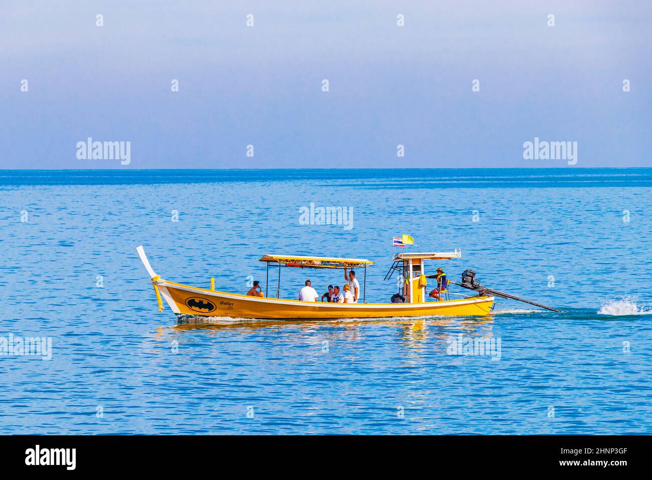 Langboot Lamru Nationalpark Khao Lak Phang-nga Thailand. Stockfoto