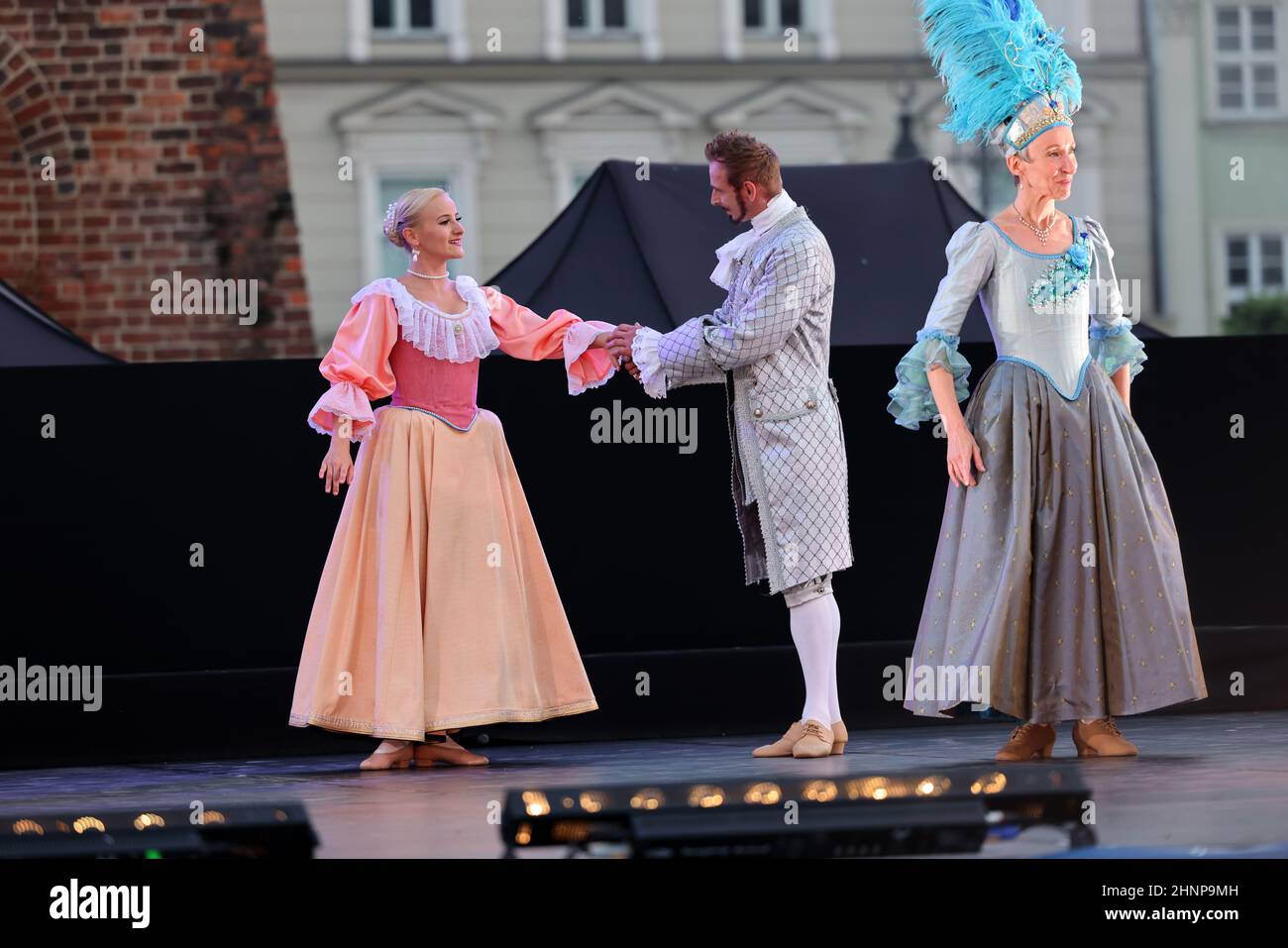 Krakau, Polen - 22nd Cracovia Danza Court Dance Festival Stockfoto