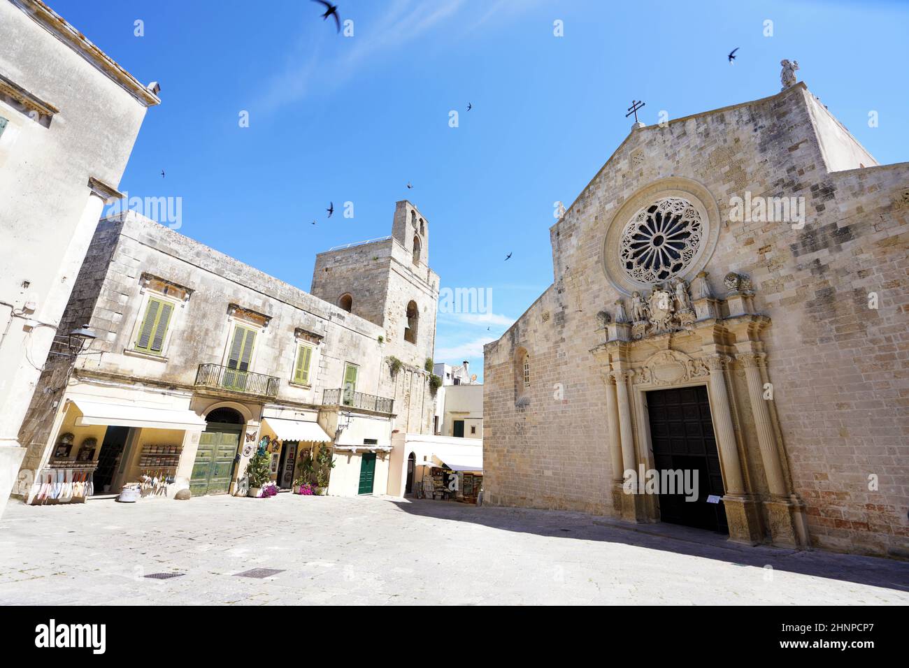 Die Kathedrale im historischen Zentrum von Otranto, Apulien, Italien Stockfoto