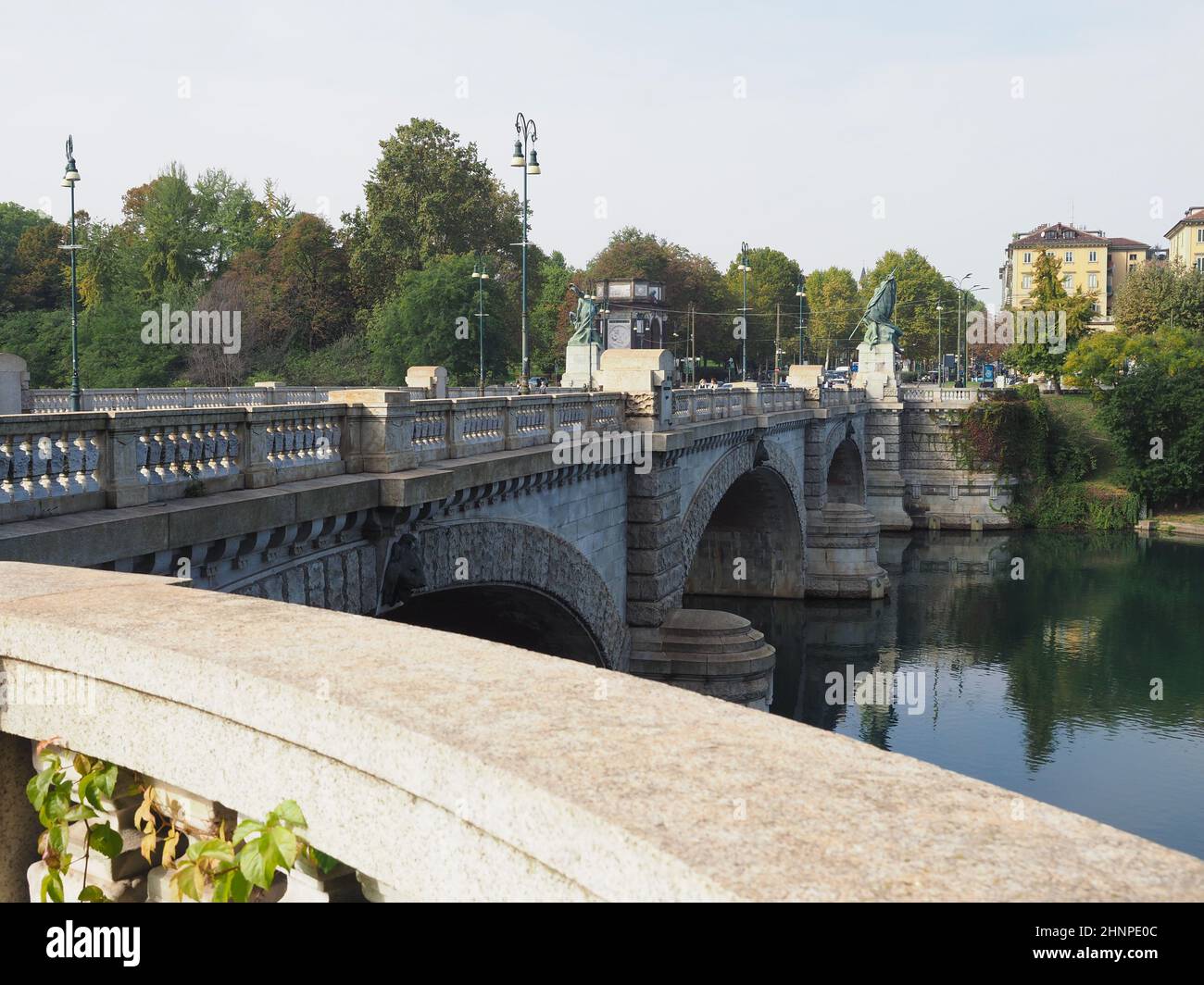Fluss Po in Turin Stockfoto