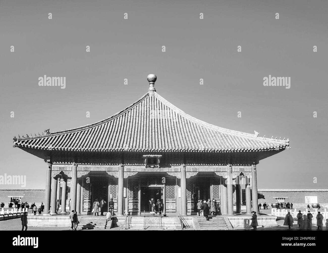chinesische Peole besuchen die verbotene Stadt in Peking, China Stockfoto