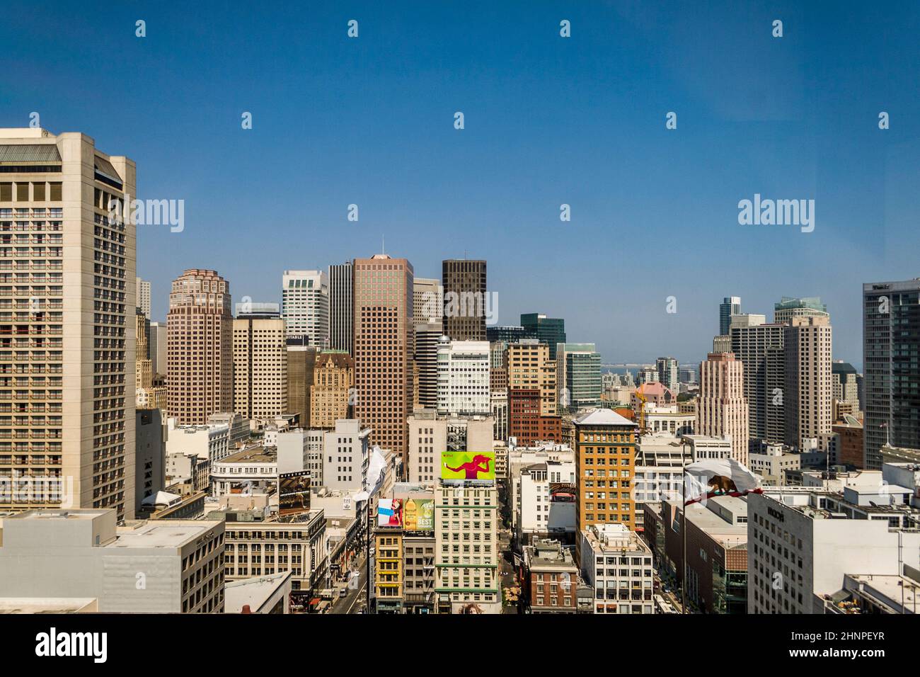 Landschaftlich schöner Blick über San Francisco Stockfoto