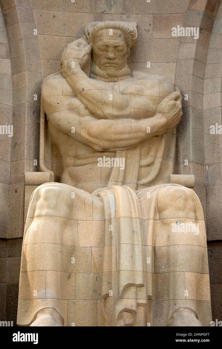 Das Denkmal der Völkerschlacht ist ein Denkmal in Leipzig, Deutschland, zur Schlacht von Leipzig 1813 Stockfoto