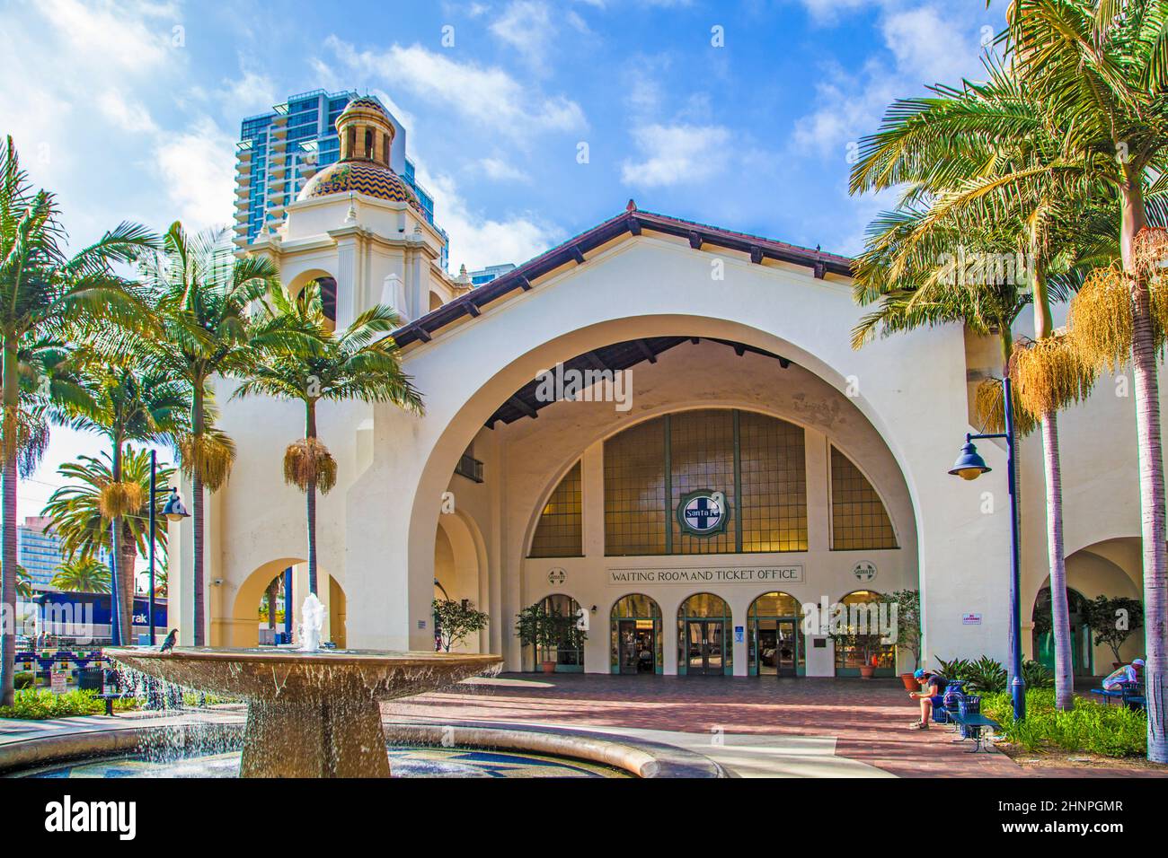Historische Union Station in San Diego Stockfoto