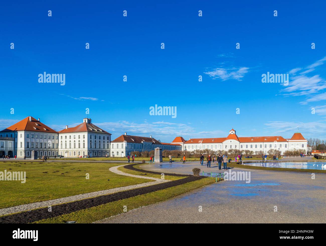 Schloss Nymphenburg, die Sommerresidenz der bayerischen Könige Stockfoto