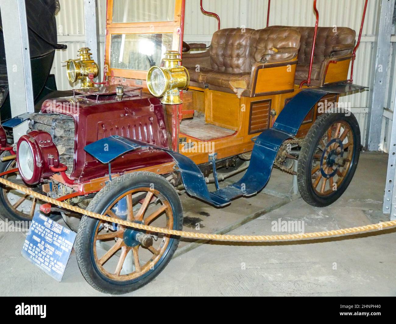 Old Panhard and Levassor Light Oldtimer in der alten Diamantminenstadt Kimberley Stockfoto