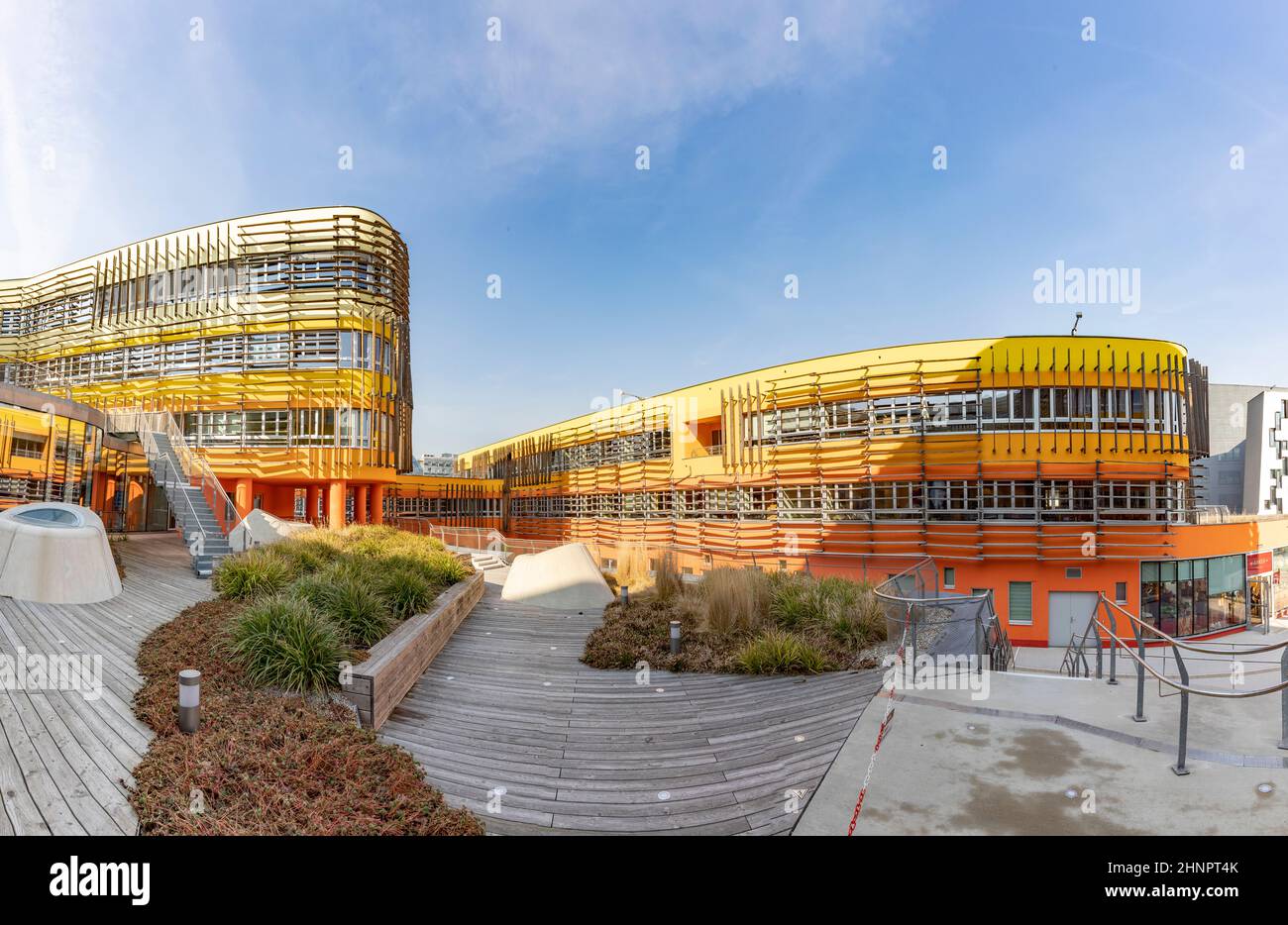 WU (Wirtschaftsuniversität Wien ) Campus-Gebäude der Wirtschaftsuniversität Wien im Bezirk Leopoldstadt in Wien Österreich Europa Stockfoto