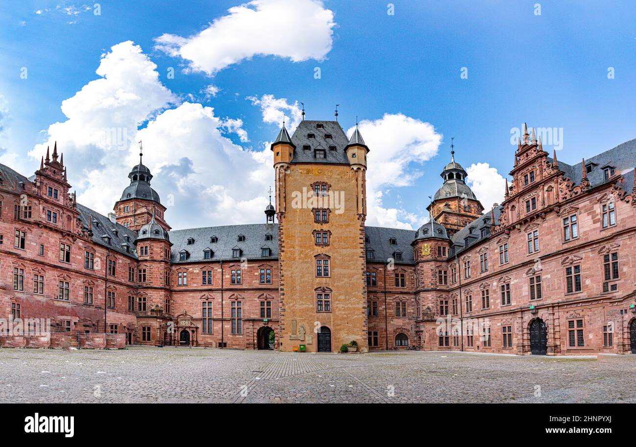 Berühmte Stadtburg in Aschaffenburg Stockfoto