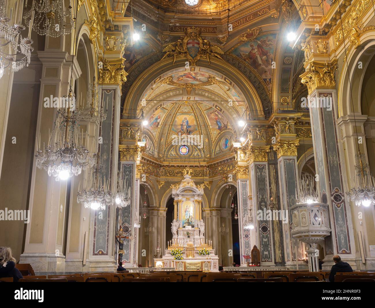 Santuario di nostra signora della guardia Fotos und Bildmaterial in