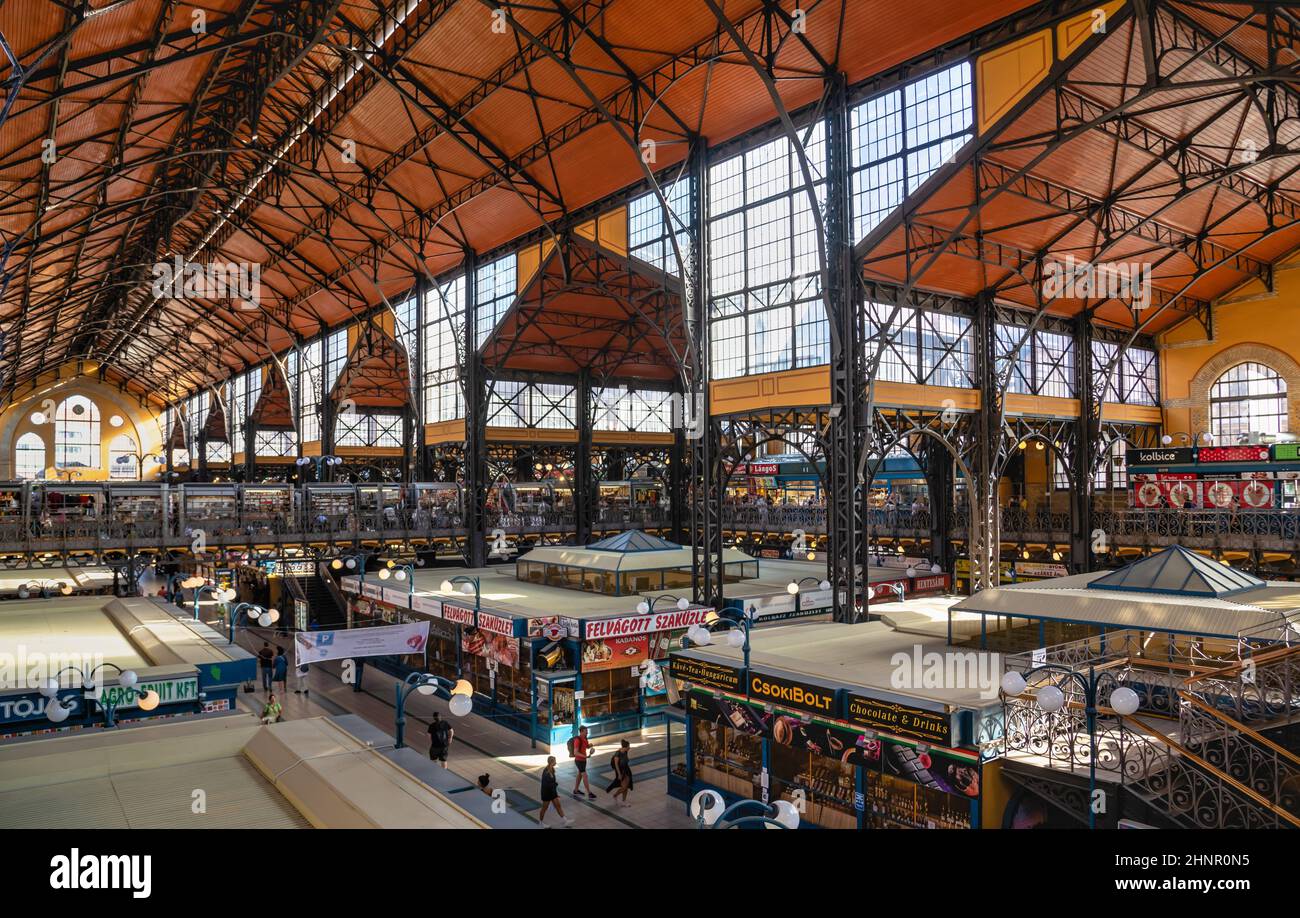 Zentraler Markt in Budapest, Ungarn Stockfoto