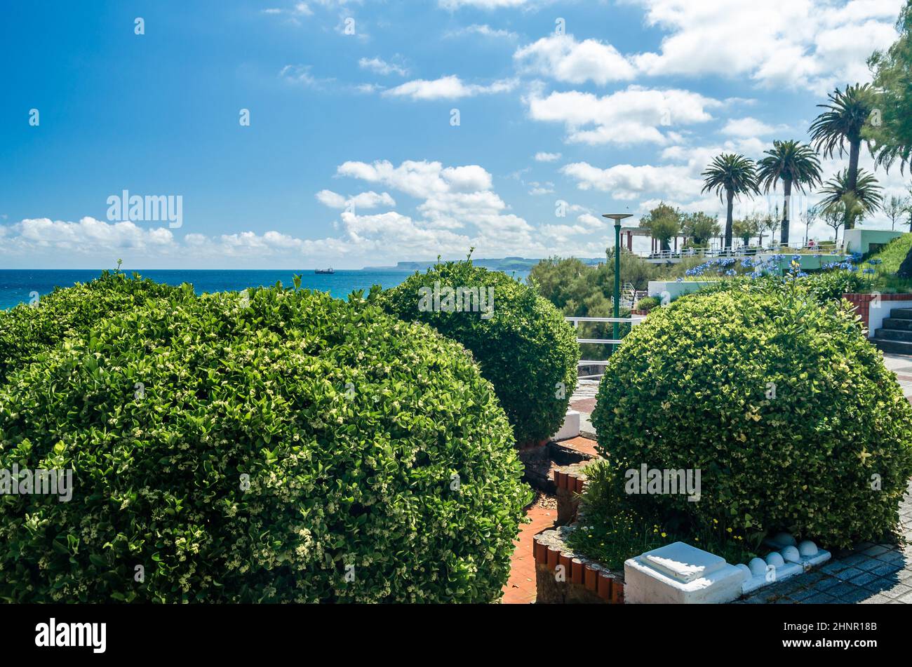 Park in Santander, Spanien Stockfoto