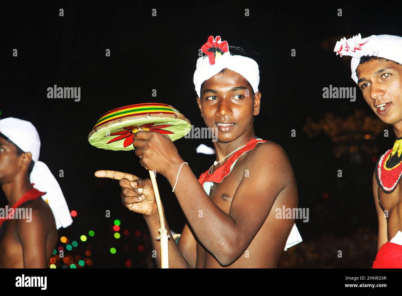 Künstler nimmt am Festival Pera Hera in Candy Teil Stockfoto