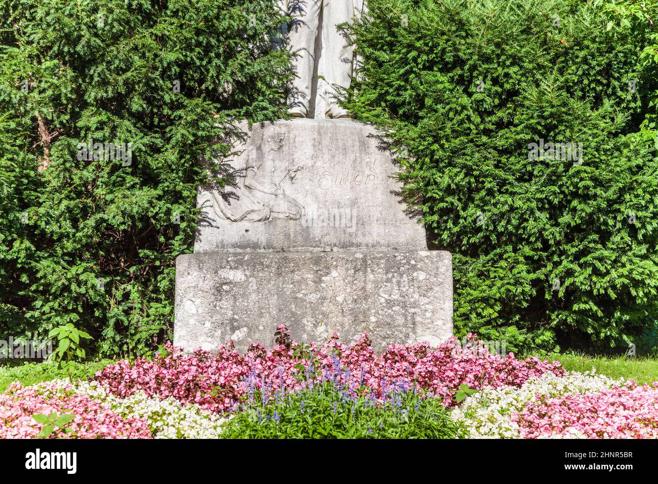 Berühmtes Adalbert Stifter Denkmal Stockfoto