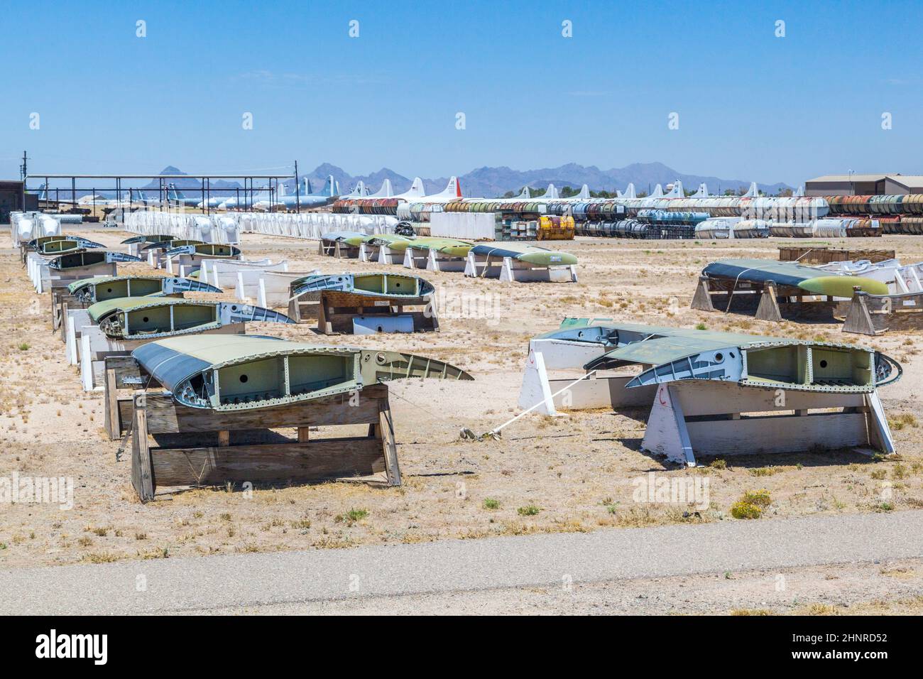 Davis-Monthan Air Force Base AMARG Boneyard in Tucson, Arizona Stockfoto
