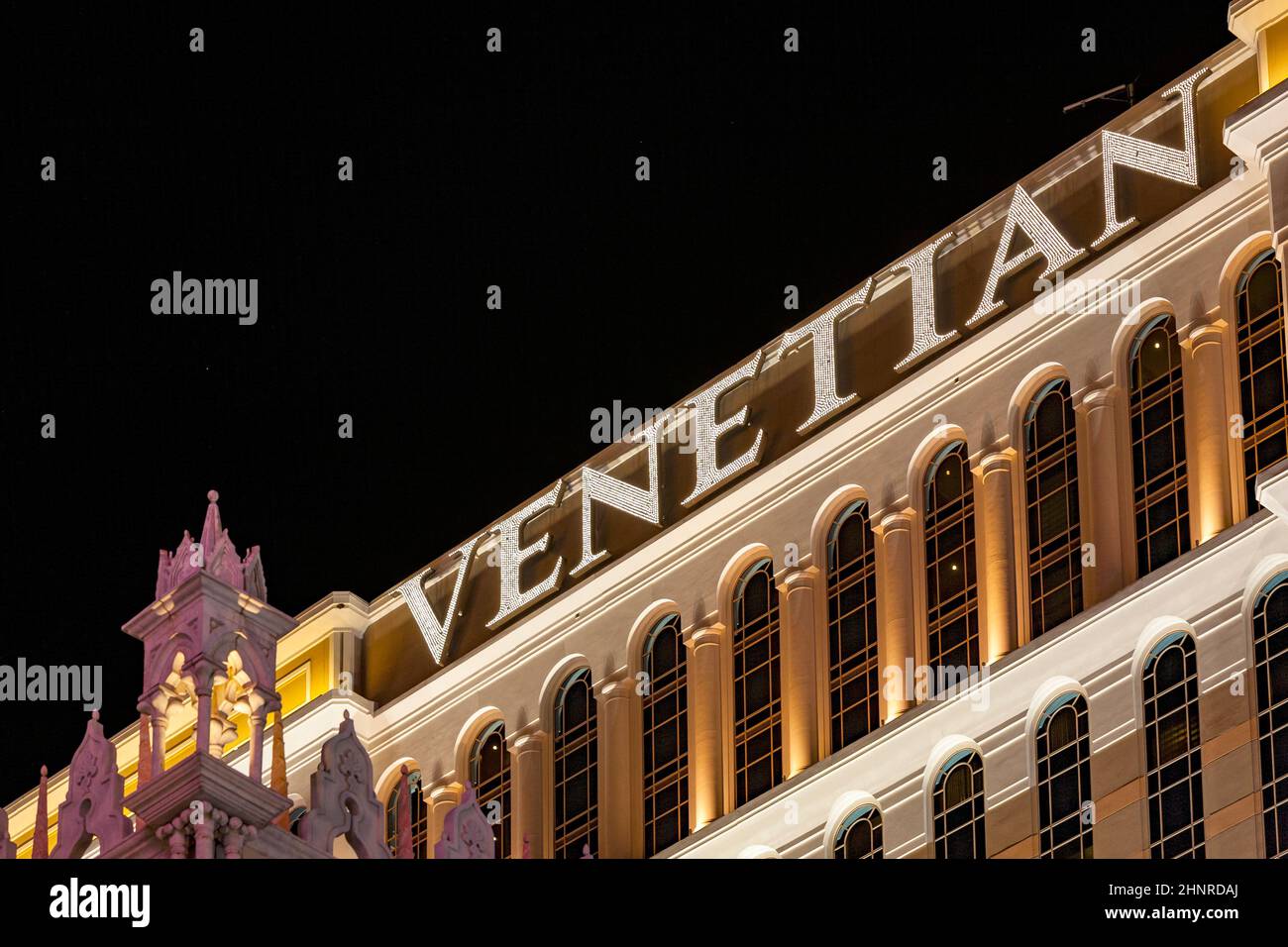 Das Venetian Resort Hotel & Casino Stockfoto