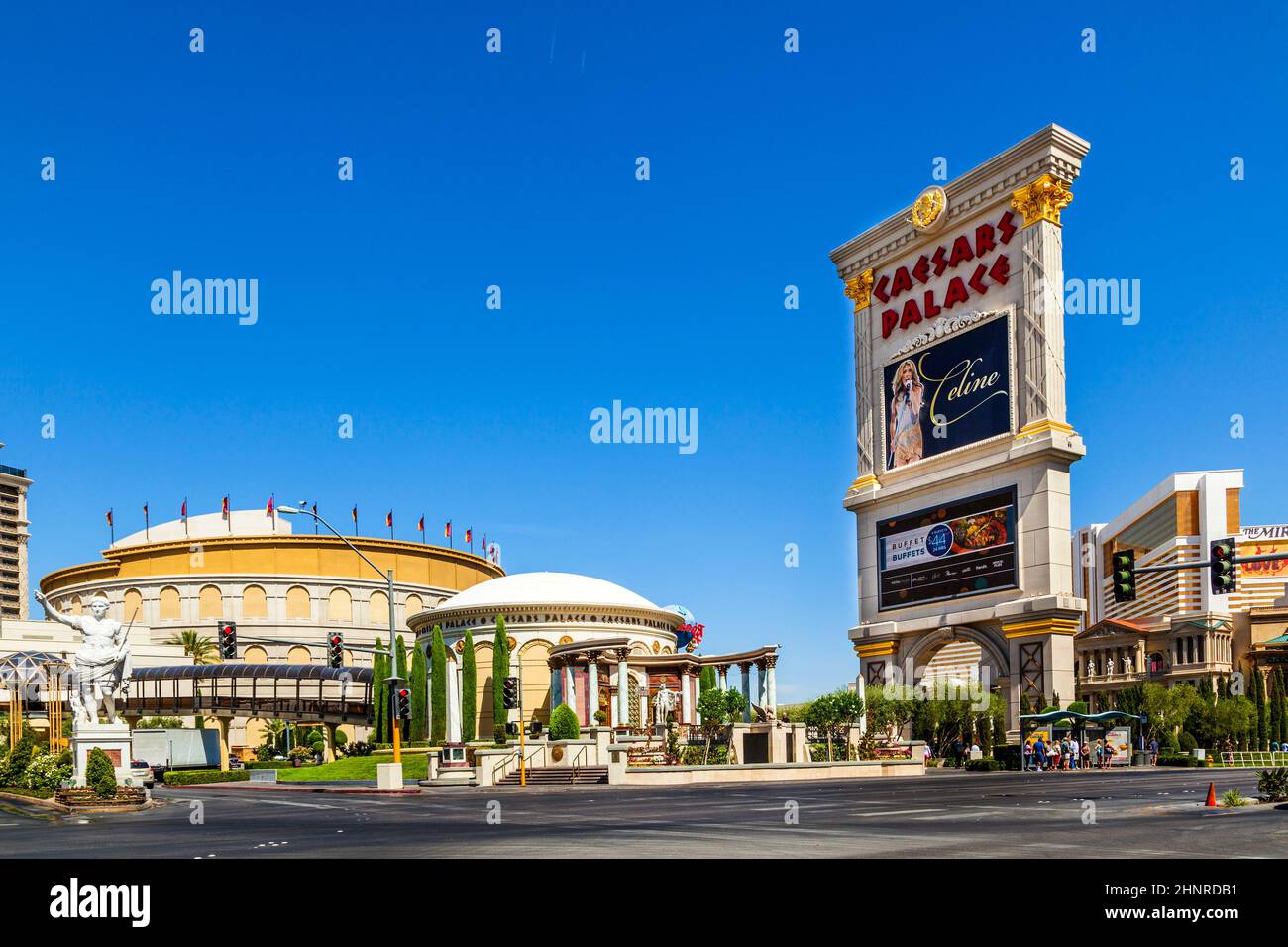 Caesar's Palace auf dem Vegas Strip in Las Vegas Stockfoto