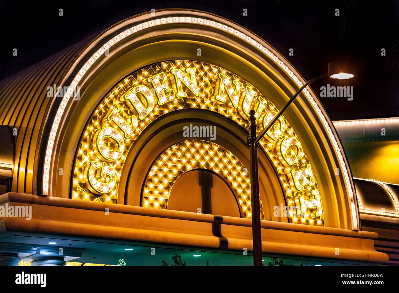 Das Golden Nugget Hotel and Casino in der Innenstadt von Las Vegas Stockfoto
