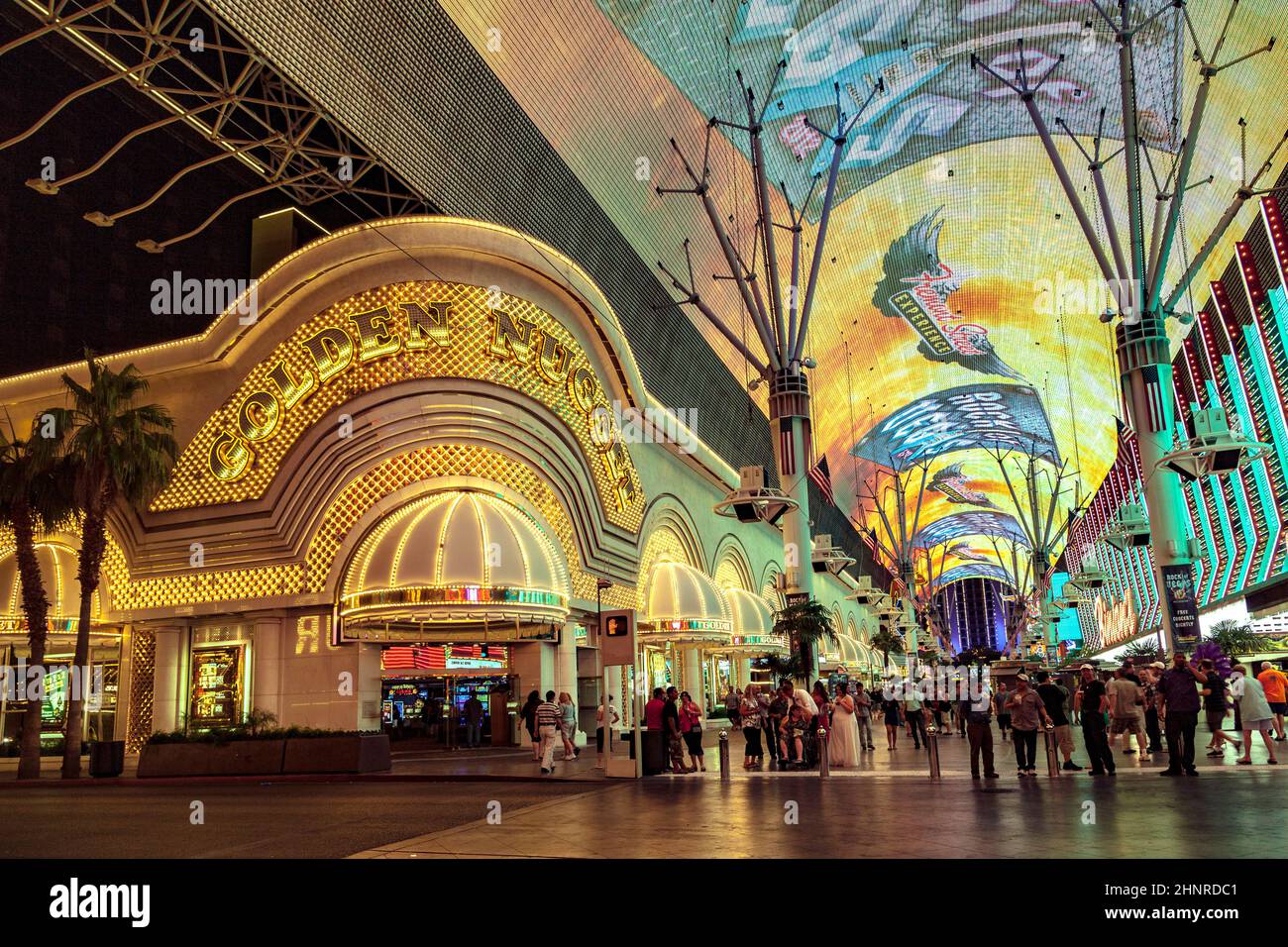 Golden Nugget Hotel und Casino im Stadtzentrum von Las Vegas Stockfoto