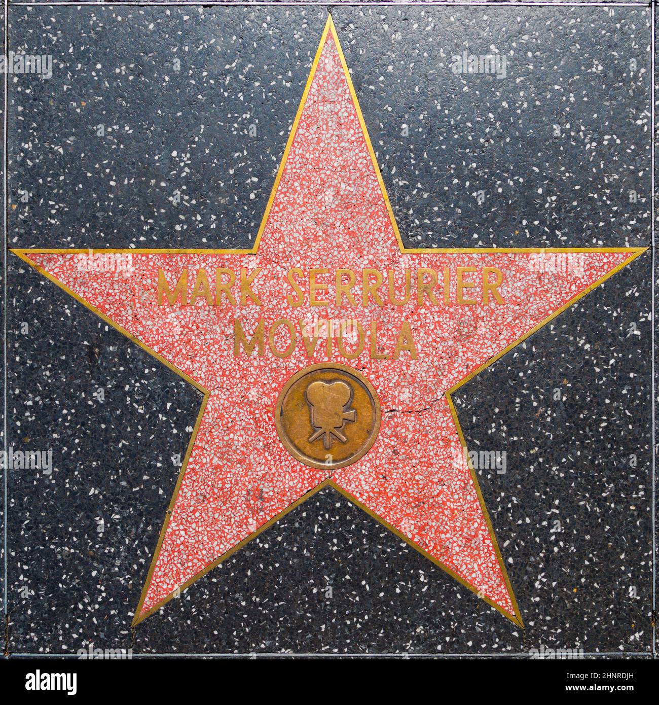 Mark Serrurier Moviola's Star auf dem Hollywood Walk of Fame Stockfoto